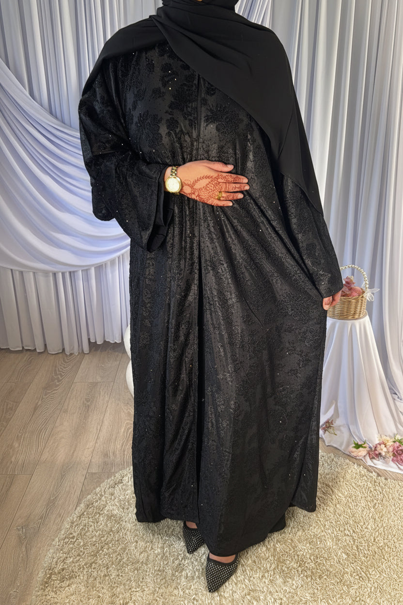 Orchid Abaya (vol 2) Black