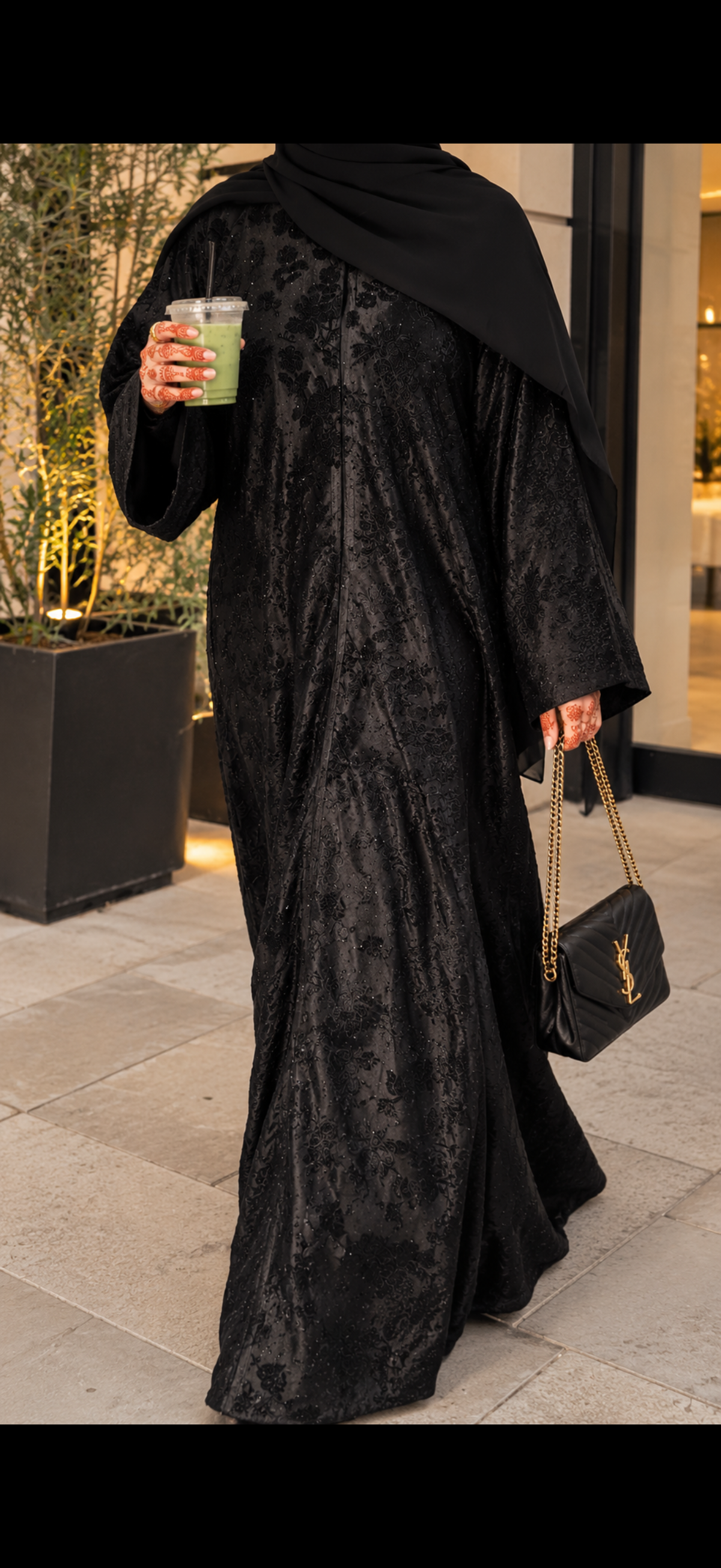 Orchid Abaya (vol 2) Black