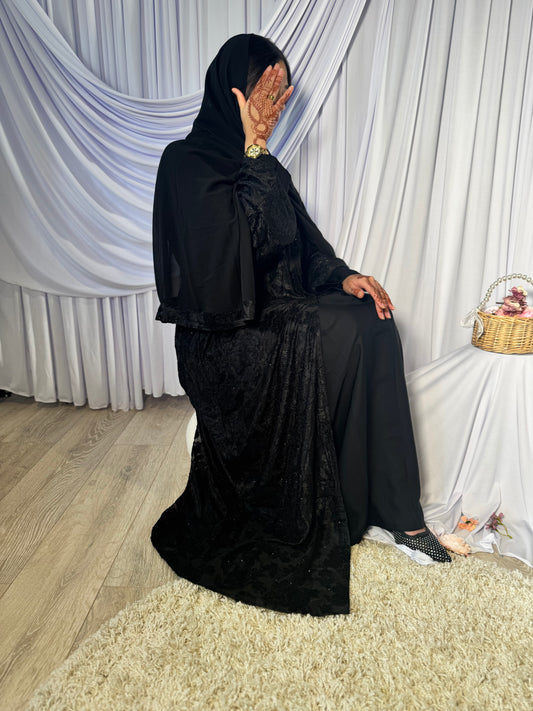 Orchid Abaya (vol 2) Black
