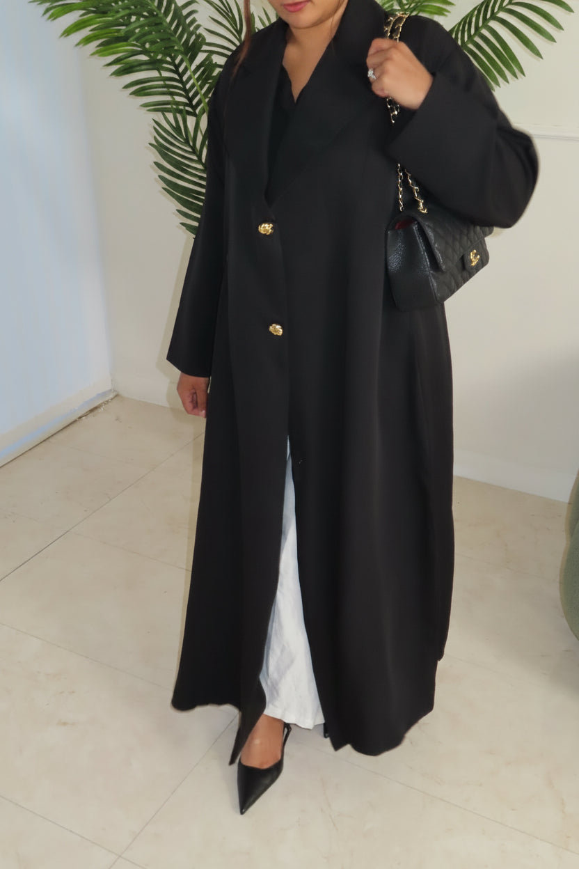 Noir Abaya Coat 🖤